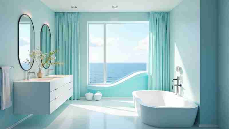 5 Budget-Friendly Ways to Create a Light Blue Masterpiece Bathroom on a Shoestring, Concept art for illustrative purpose, tags: zu - Monok